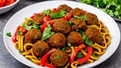 Eritrean Style Meatball Stir-Fry (Key Wat Firfir Be'ingudai)