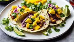 Faroese Fish Tacos with Mango Salsa (Fiskatacos við Mangósalsa)