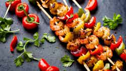 Fiery Pepper Shrimp Skewers