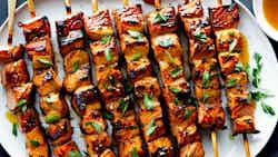 Fireweed Honey Glazed Salmon Skewers