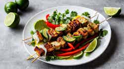 Fish Kebabs With Lime And Chili Marinade