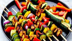Five-spice Seitan And Vegetable Skewers