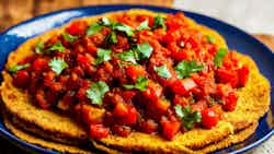 Fried Plantain with Spicy Tomato Chutney (Ugali n'Isosiyete ye Tomato)