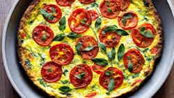 Frittata Me Elies Kai Tomates Yhmenes (olive And Sundried Tomato Frittata)