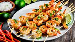 Garamut Bilong Samting (coconut And Lime Shrimp Skewers)