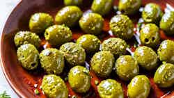 Garlic And Paprika Marinated Olives
