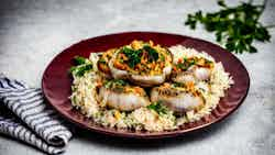 Gemista Kalamaria Me Ryzi Kai Aromata (greek-style Stuffed Squid With Rice And Herbs)