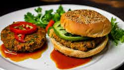 Goan Style Chicken Cafreal Burger