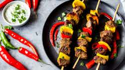 Gosht Shashlik (spiced Beef Kebabs)