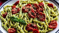 Gower's Creamy Pesto Pasta With Sun-dried Tomatoes