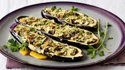 Gower's Mediterranean Stuffed Aubergines