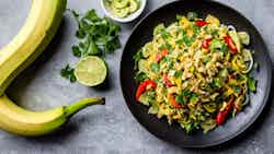 Green Banana And Saltfish Salad