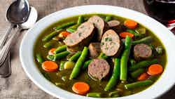 Green Bean Soup With Wine Sausages (bouneschlupp Mat Wäinzoossiss)