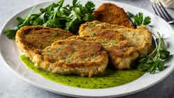 Green Sauce Chicken Schnitzel