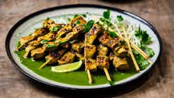 Green Tea Chicken Satay (Matcha Tori Satē)