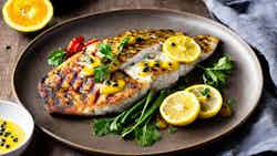 Grilled Barramundi With Passionfruit Sauce