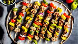 Grilled Bratwurst Skewers With Mustard Sauce