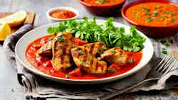 Grilled Chicken In Spiced Tomato Sauce (bhojpuri Chicken Tikka Masala)