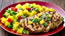 Grilled Chicken with Pineapple Salsa (Inyama ye Kuku n'Isalsa ye Pineapple)