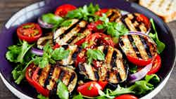 Grilled Eggplant and Tomato Salad (Salade d'Aubergine Grillée et de Tomate)