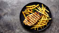 Grilled Fish with Cassava Fries (Poisson Grillé avec Frites de Manioc)