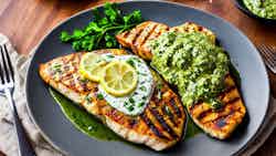 Grilled Fish with Herb Sauce (Mazgûf)