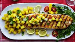 Grilled Fish with Pineapple Salsa (Poisson Grillé avec Salsa d'Ananas)