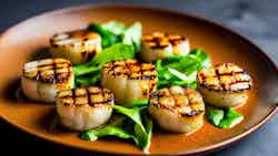 Grilled Hokkaido Scallops With Ponzu Sauce