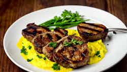 Grilled Lamb Chops With Hokkaido Potato Puree