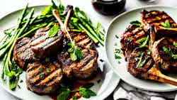 Grilled Lamb Chops With Mint Sauce