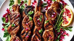 Grilled Lamb Chops with Pomegranate Glaze (Kəbəb)