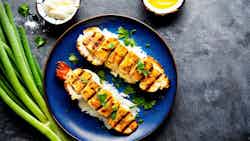 Grilled Lobster Tails With Coconut Lime Butter