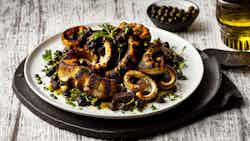 Grilled Octopus With Black Olive Tapenade