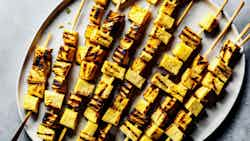 Grilled Pineapple and Coconut Skewers (Brochettes d'Ananas Grillé et de Noix de Coco)