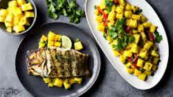Grilled Snapper With Pineapple Chutney
