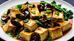 Hainanese Braised Tofu With Mushrooms