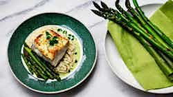 Hake In Green Sauce With Asparagus (basque Elegance: Merluza A La Koskera)