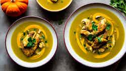 Hazaragi Chicken and Pumpkin Soup (Aash-e Morgh-o-Kadoo)