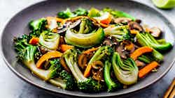 Heavenly Mushroom And Bok Choy Stir-fry