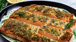 Herb-crusted Salmon With Dill Sauce