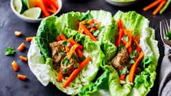 Hmong-inspired Lemongrass Chicken Lettuce Wraps