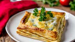 Hojaldre Relleno De Setas Y Queso (puff Pastry With Mushroom And Cheese Filling)
