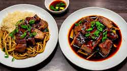 Hong Shao Yang Rou Pian (braised Pork With Potatoes In Brown Sauce)