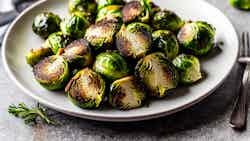 Honigglasierter Rosenkohl (honey-glazed Brussel Sprouts)