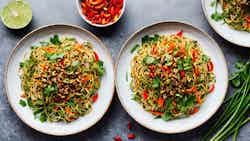 Htamin Jin Thoke (spicy Shan-style Noodle Salad)