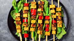 Huli Huli Tofu Skewers