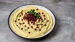 Hummus Bil Tawouk (creamy Hummus With Pomegranate Seeds)