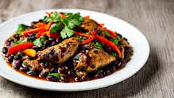 Hunan-style Black Bean Chicken (豉椒鸡丁)