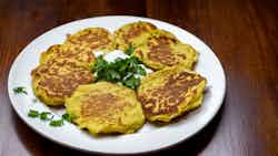 Hungarian Potato Pancakes (Krumplis Lángos)