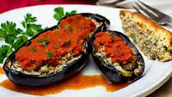 Hungarian Stuffed Eggplant (Töltött Padlizsán)